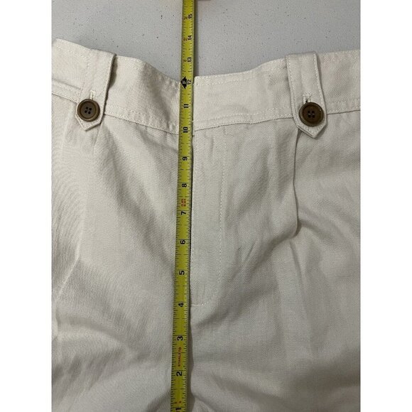 Converse Linen Blend Cargo Pants High Waist Beige Size 2 Short - Picture 12 of 13